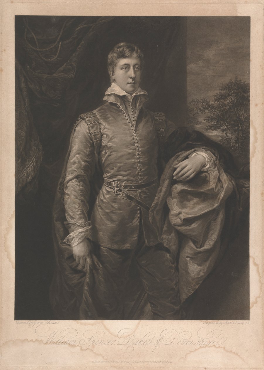William Spencer, hertug av Devonshire av Charles Turner