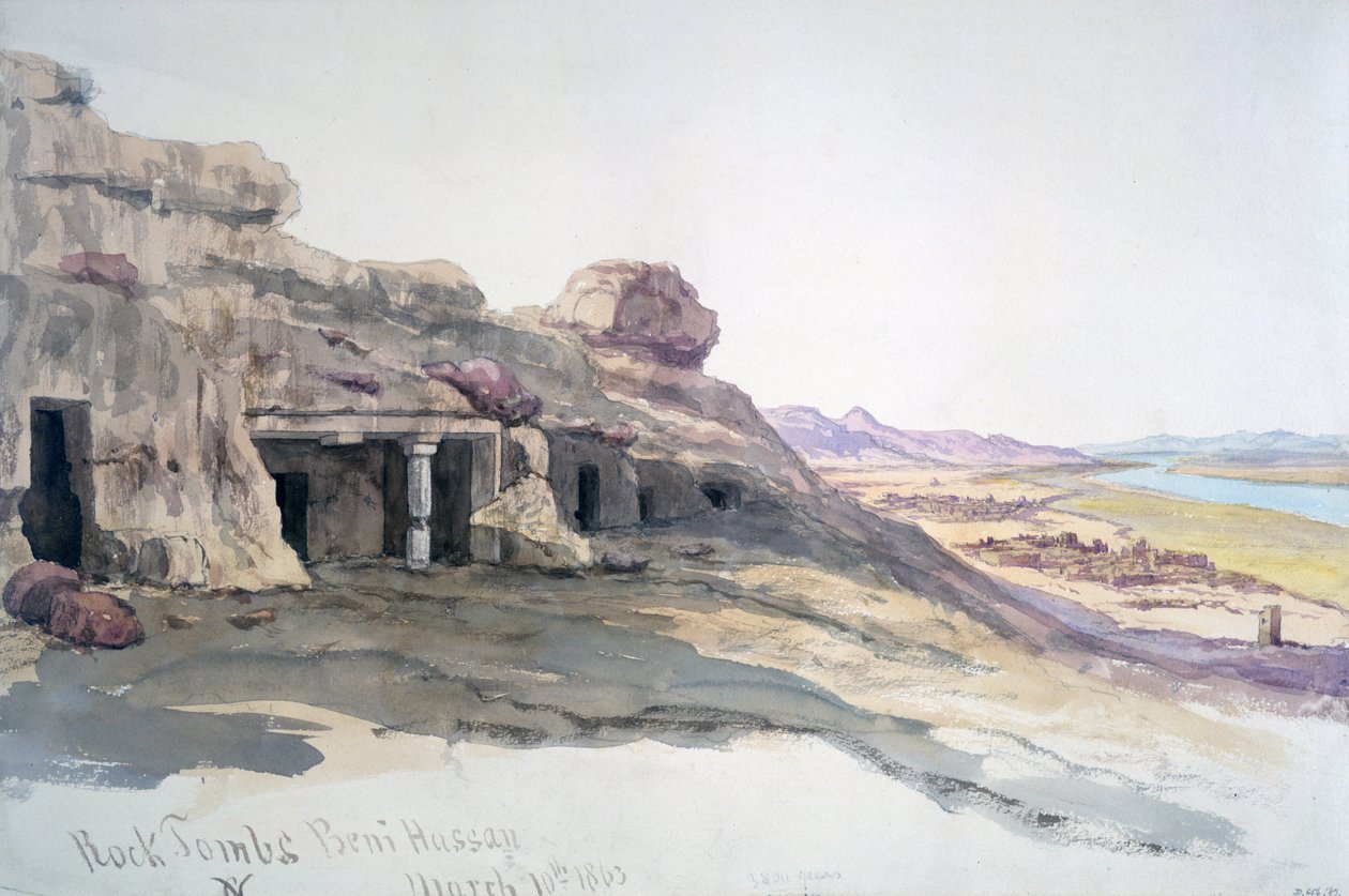 Beni Hussan#39; klippegraver av Charles Vacher