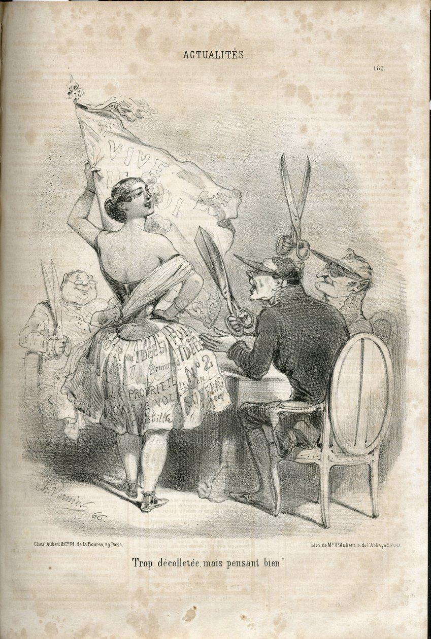 Illustrasjon av Charles Vernier (? -1887) i Le Charivari av Charles Vernier