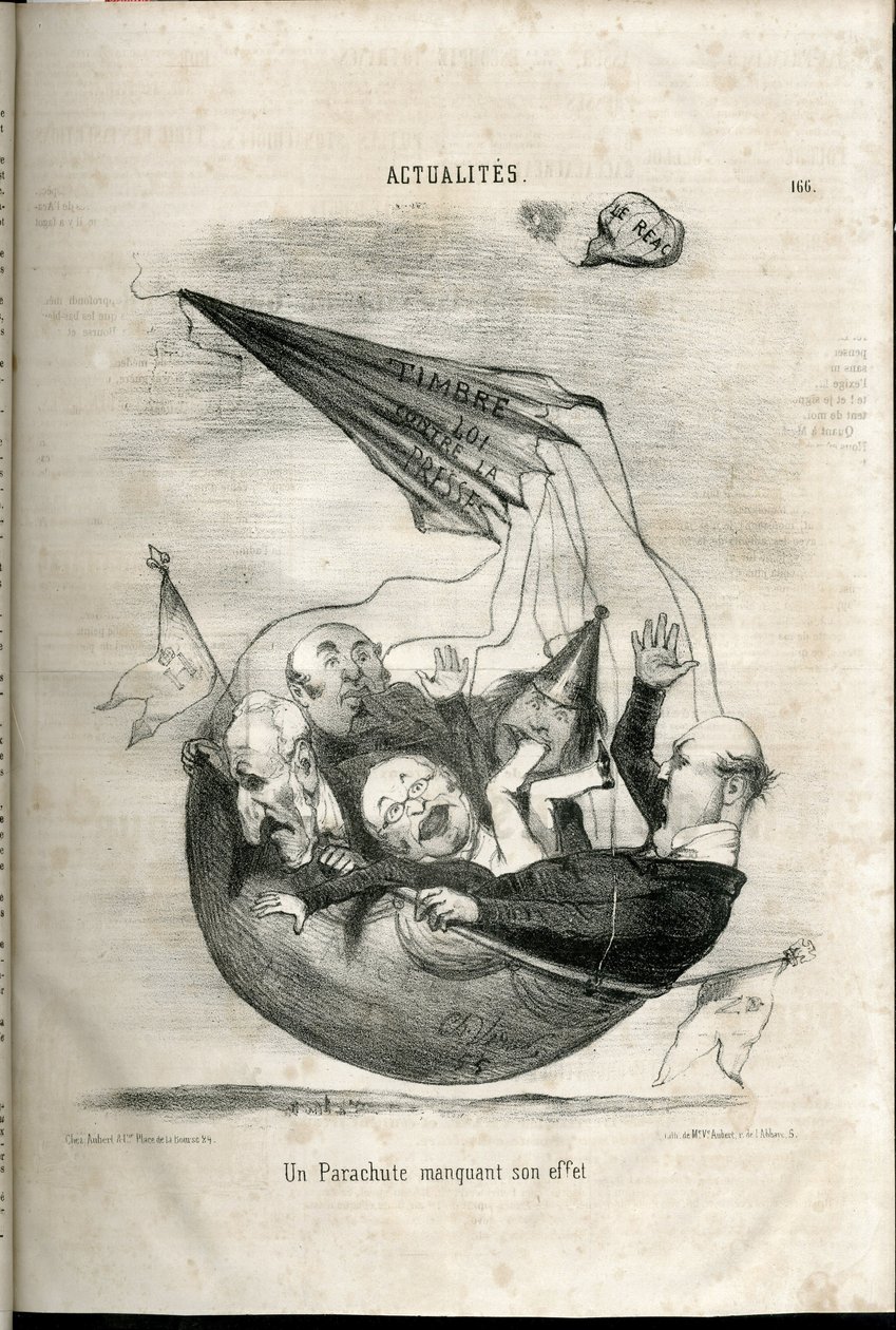 Illustrasjon av Charles Vernier (? -1887) i Le Charivari av Charles Vernier
