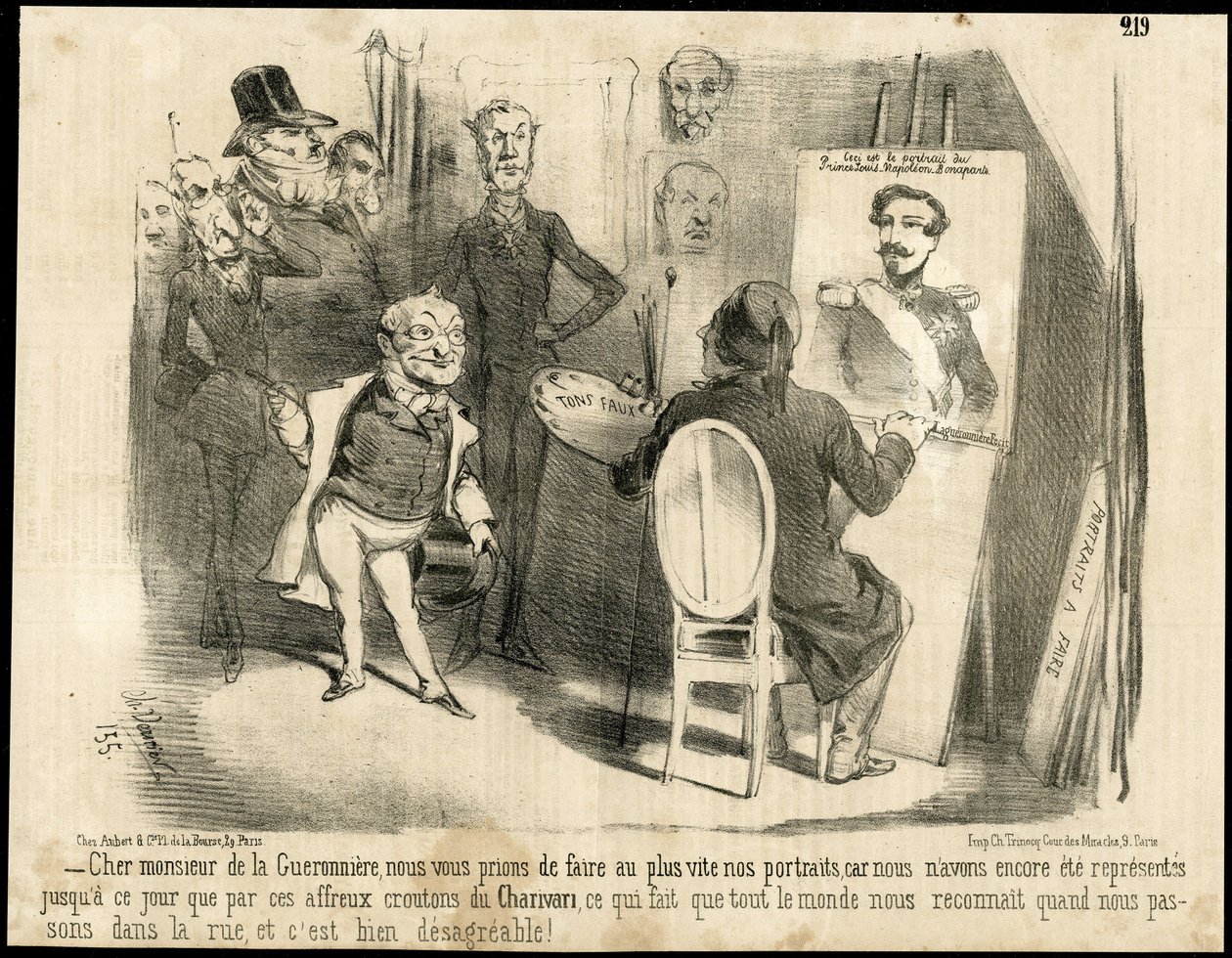 Illustrasjon av Charles Vernier (? -1887) i Le Charivari av Charles Vernier