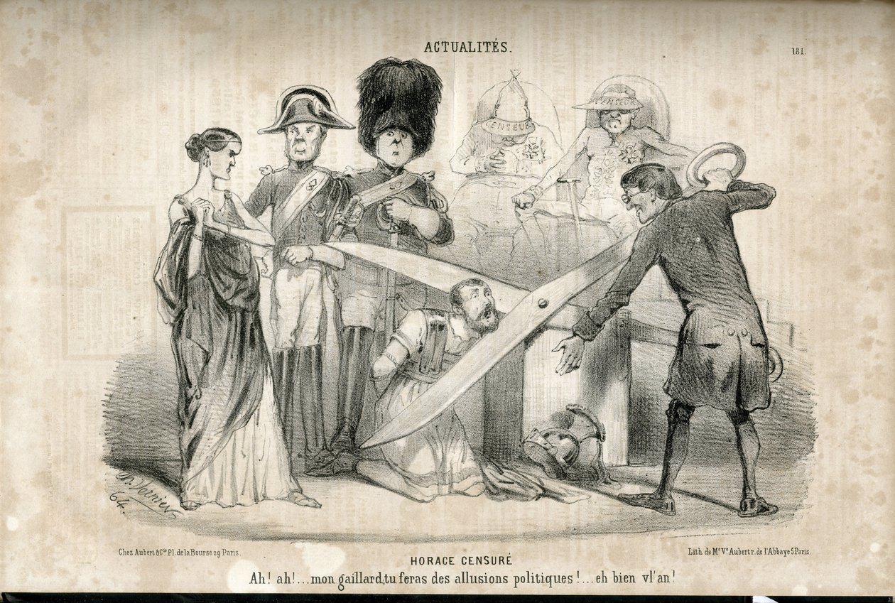 Illustrasjon av Charles Vernier (? -1887) i Le Charivari av Charles Vernier