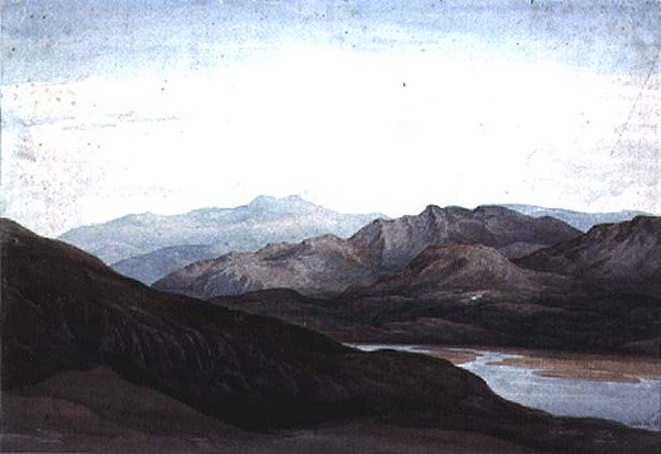 Ved elven Mawddach, Merionethshire, Cader Idris i det fjerne av Charles Vincent Barber