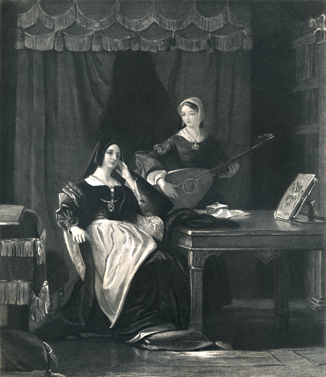 Dronning Katherine King Henry VIII, c1870 av Charles W. Sharpe