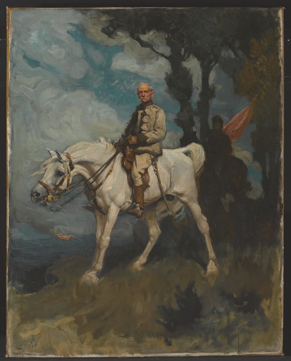 General Sir Frederick Sleigh Roberts, på hesten hans Vonolel, 1894 av Charles Wellington Furse