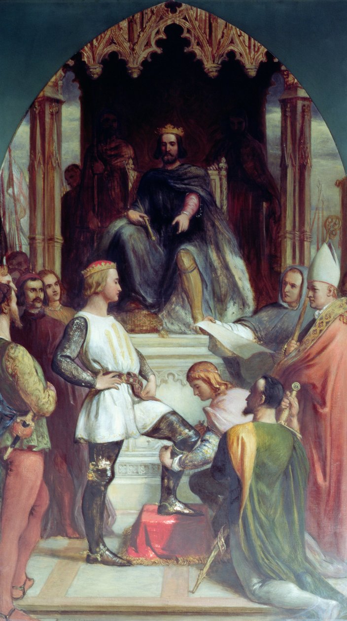Edward den svarte prinsen (1330-76) av Charles West Cope