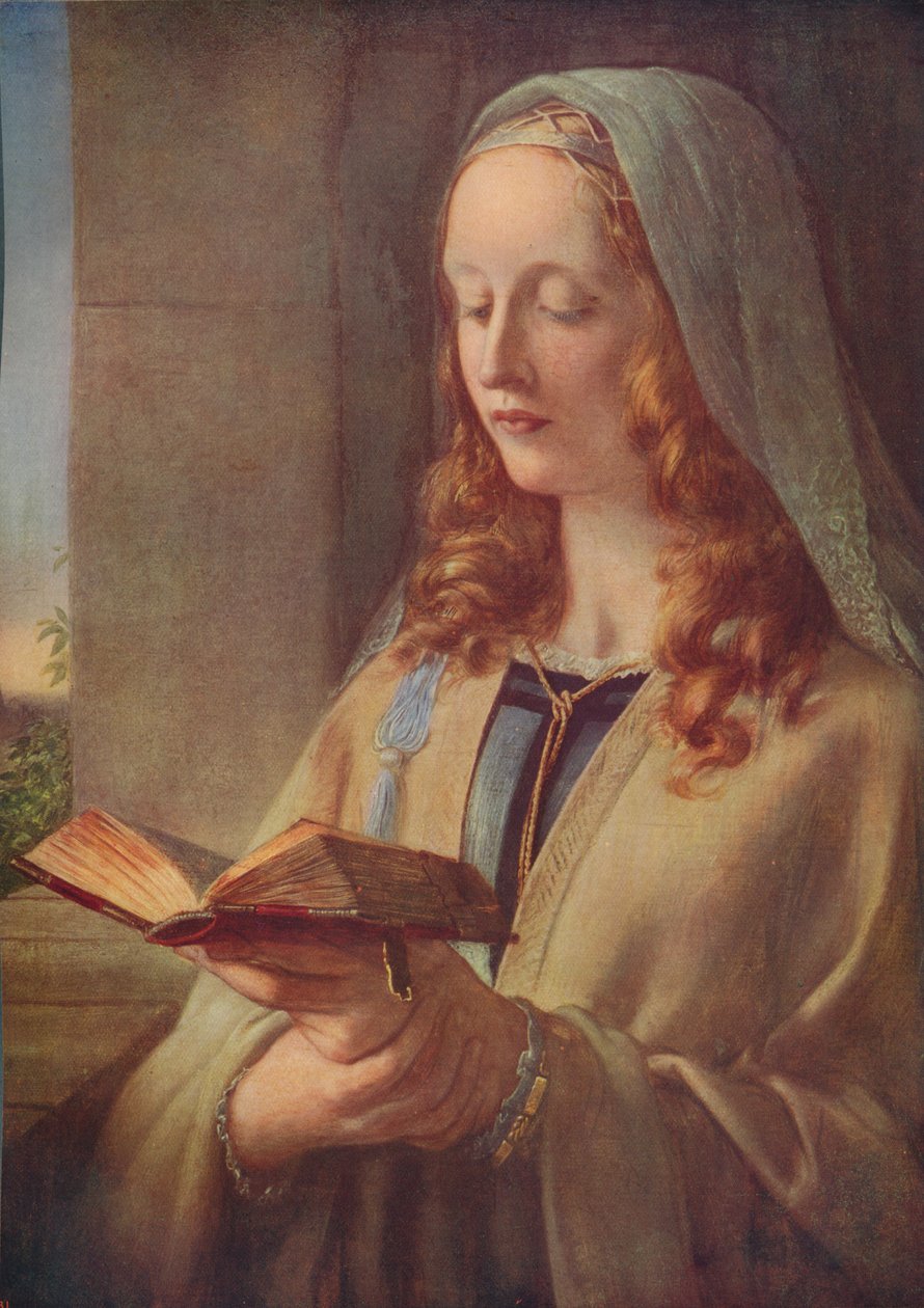 Jomfrumeditasjon, 1847, c1915 av Charles West Cope