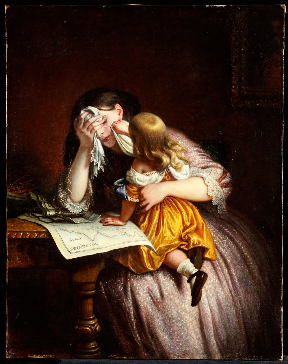 Nyheter fra Sebastapol, 1875 av Charles West Cope