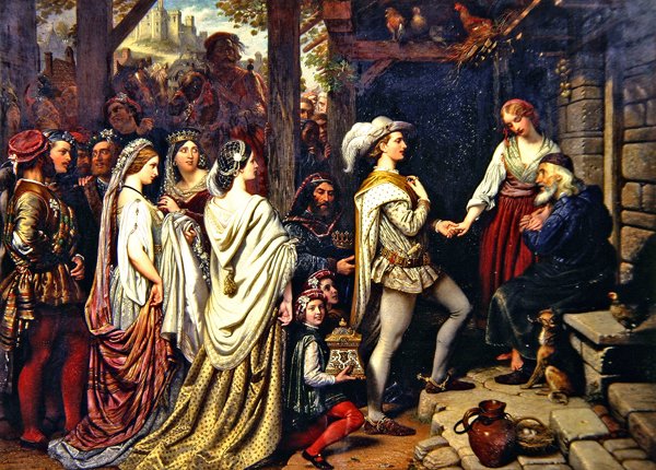 Giseldas ekteskap (olje på lerret) av Charles West Cope