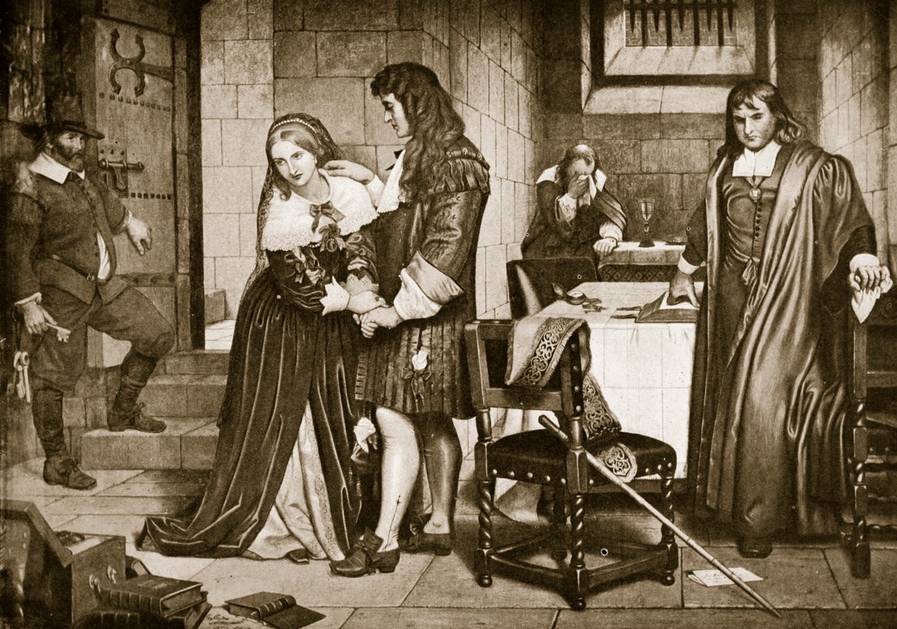 Avskjeden mellom Lord og Lady Russell, 1683 av Charles West Cope