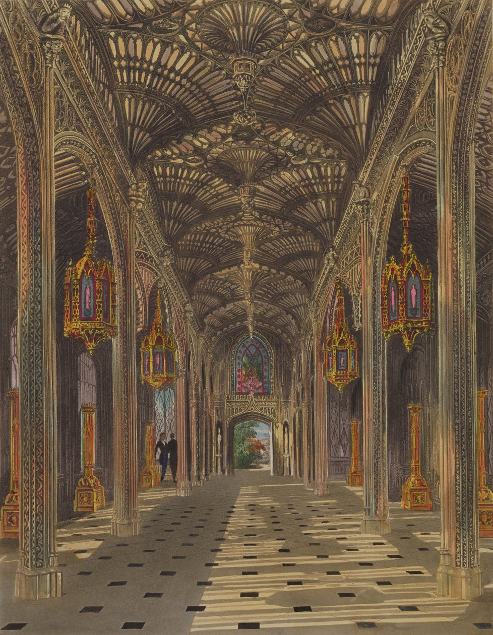 The Conservatory, Carlton House, fra 'The History of the Royal Residences' av William Henry Pyne (1769-1843) gravert av Thomas Sutherland (f.1785) utgitt 1819 av Charles Wild