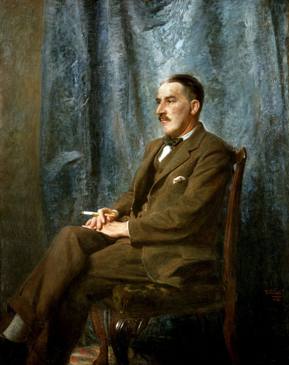 Portrett av Howard Carter, 1924 olje på lerret av Charles William Carter