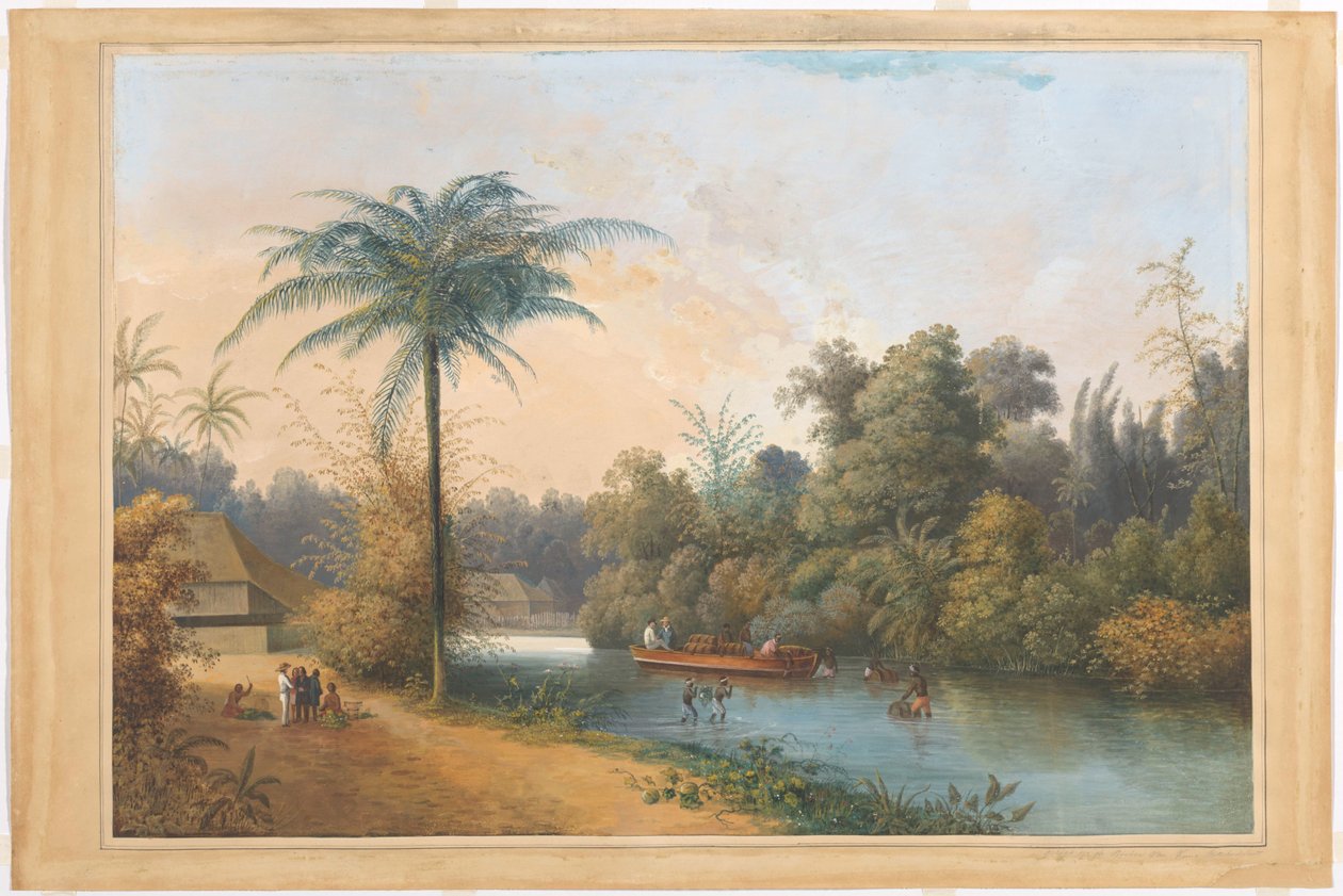 Foss ved Tjiroek Betong Java av Charles William Meredith van de Velde