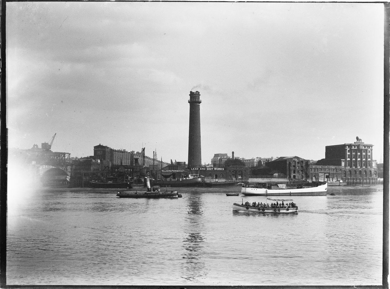 Shot Tower and Lead Works, Belvedere Road, Lambeth, Greater London Authority, 1936. av Charles William Prickett