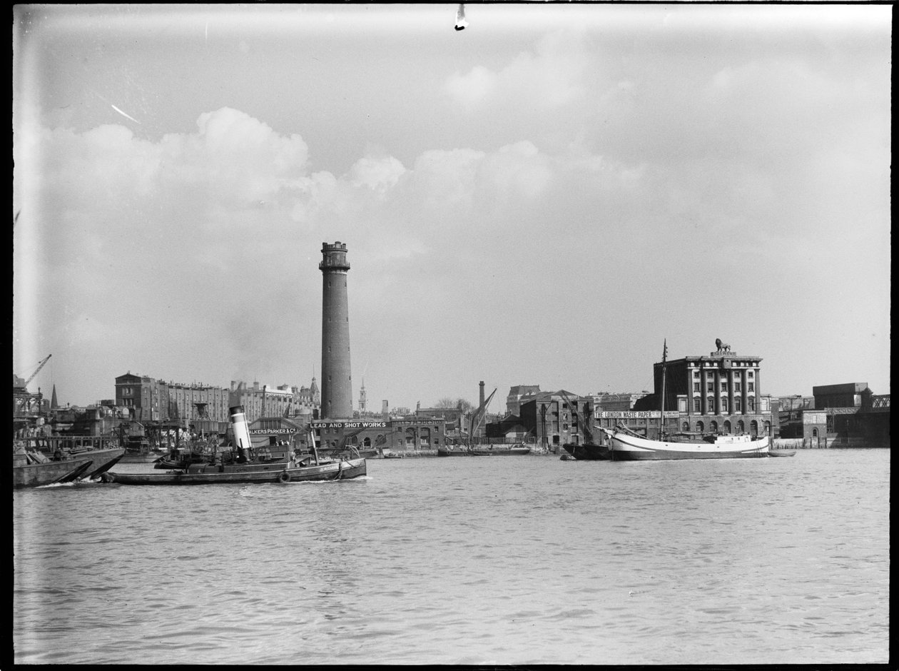 Shot Tower and Lead Works, Belvedere Road, Lambeth, Greater London Authority, 1936. av Charles William Prickett
