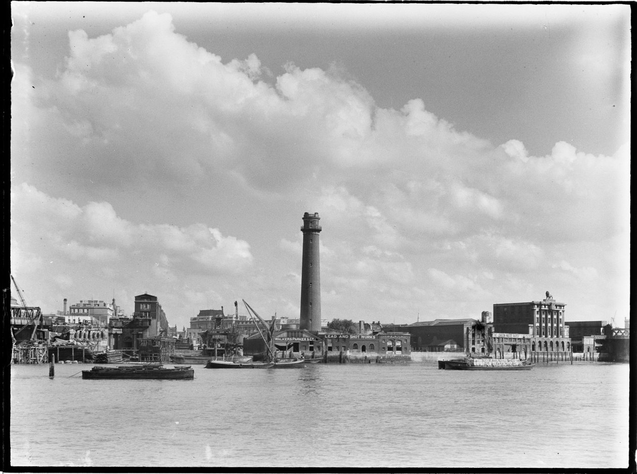 Shot Tower and Lead Works, Belvedere Road, Lambeth, Greater London Authority, 1936. av Charles William Prickett