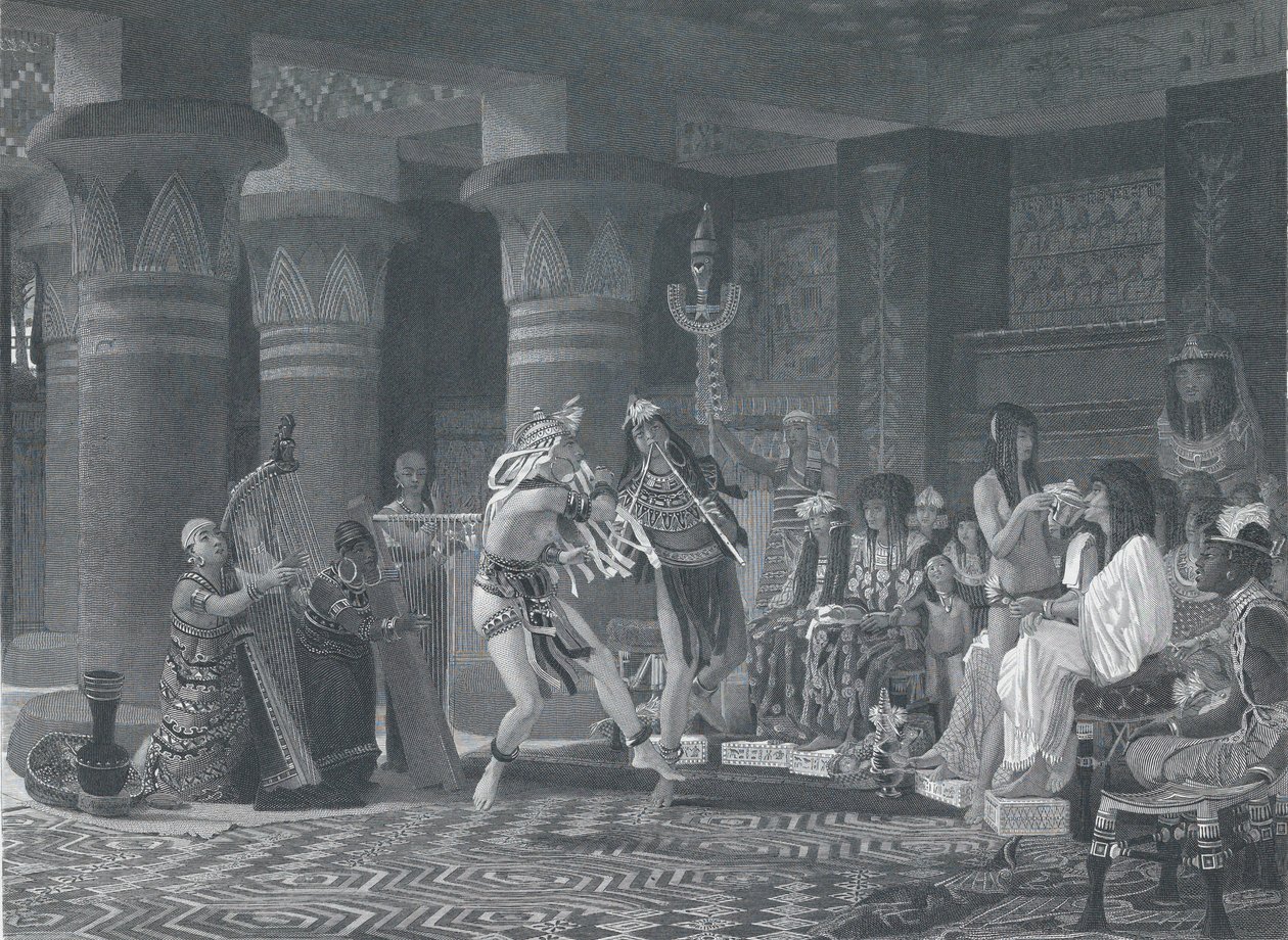 Tidsfordriv i det gamle Egypt, 1876. av Charles William Sharpe