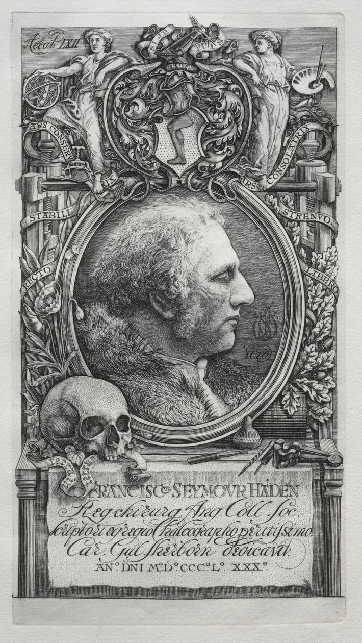 Hadeniana - Portrett av Sir Francis Seymour Haden av Charles William Sherborn