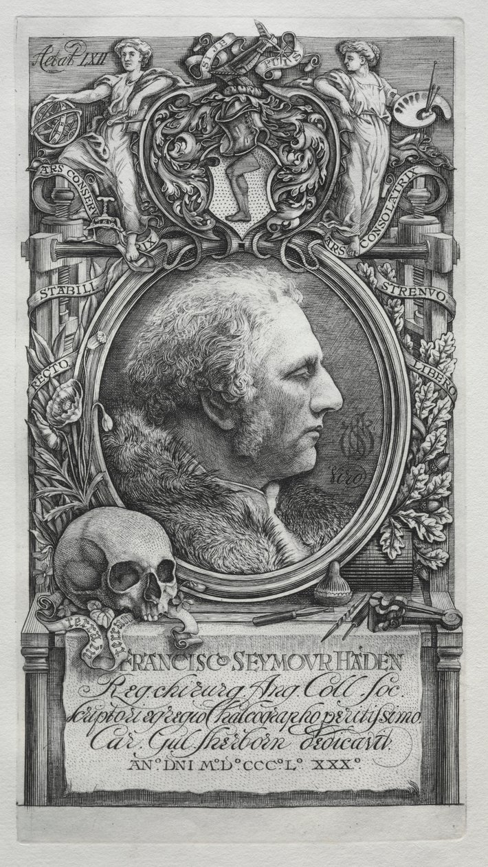 Hadeniana - Portrett av Sir Francis Seymour Haden, 1880. av Charles William Sherborn