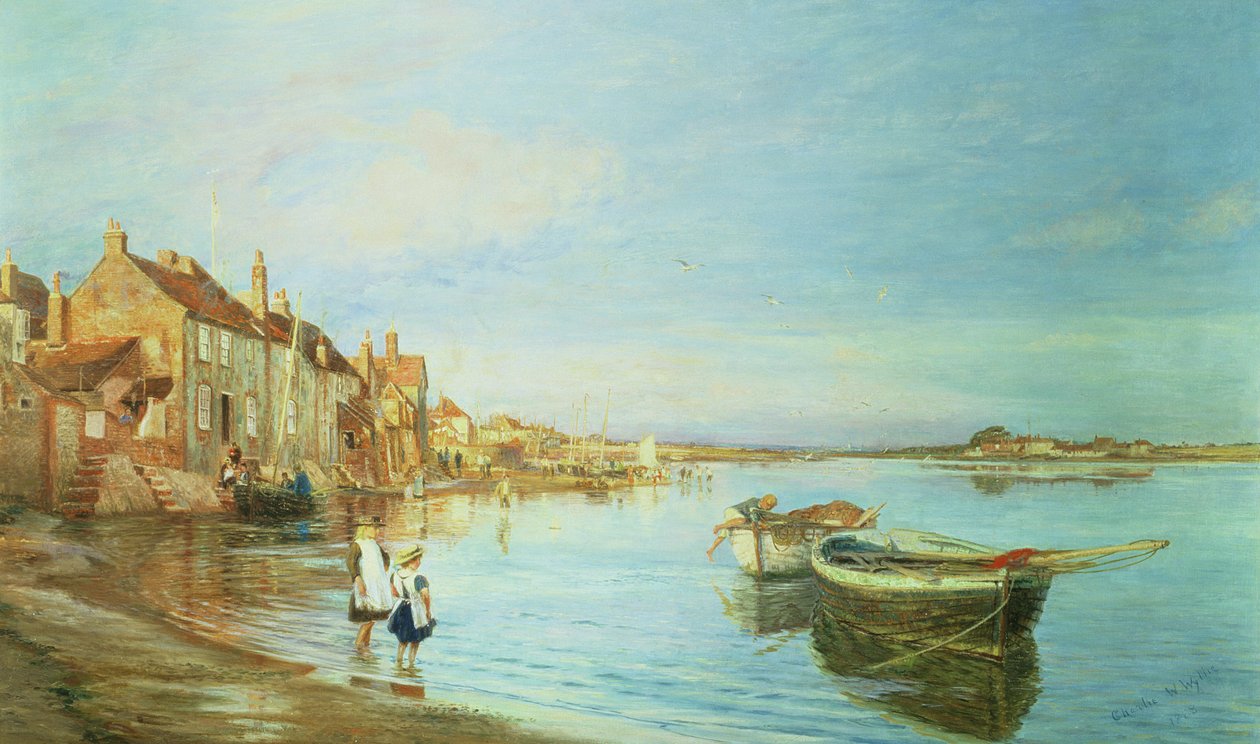 Alt på en sommerdag, i Bosham, Sussex, 1888 av Charles William Wyllie