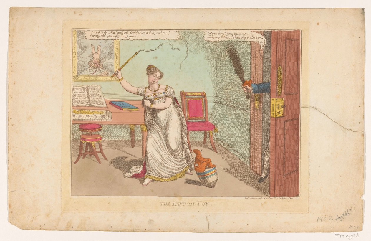 De Hollandse tol, 1814 The Dutch Toy (tittel på objekt) av Charles Williams