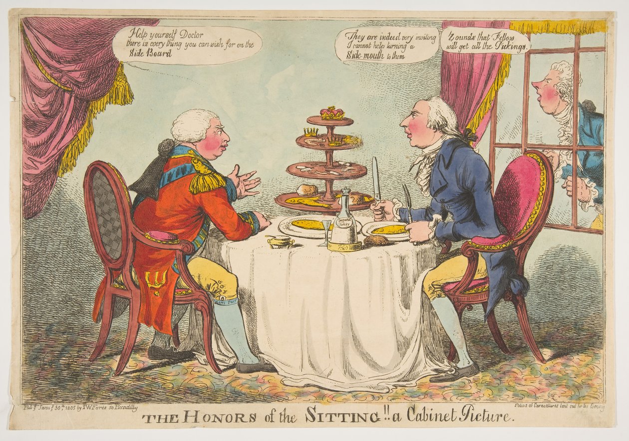 Sittingens ære! Et kabinettbilde, 30. januar 1805. av Charles Williams
