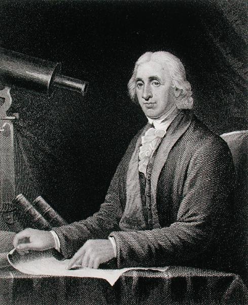 Portrett av David Rittenhouse (1732-96), gravert av James Barton Longacre (1794-1869) (gravering) av Charles Willson (after) Peale