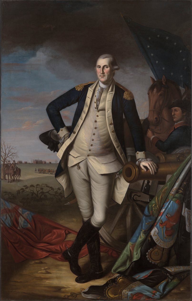 George Washington i slaget ved Princeton av Charles Willson Peale