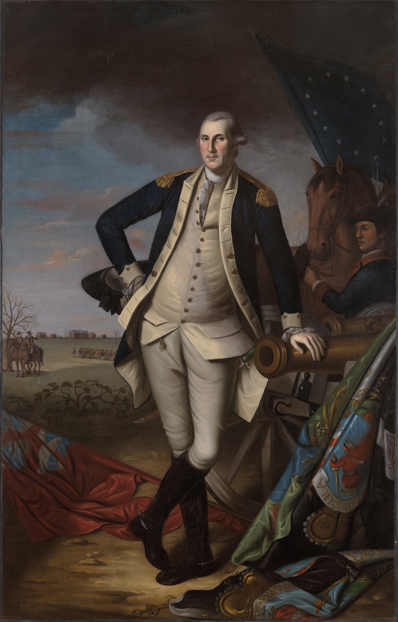 George Washington i slaget ved Princeton av Charles Willson Peale