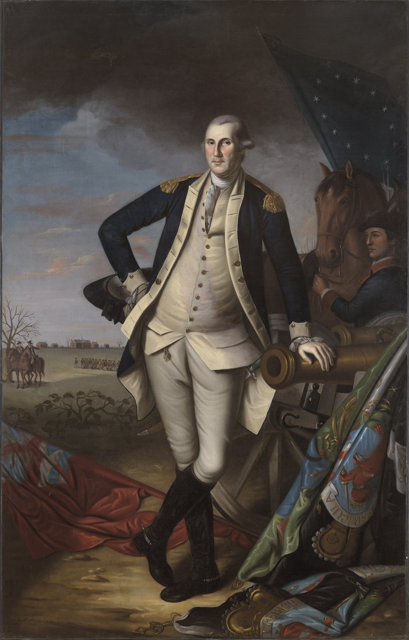 George Washington i slaget ved Princeton, 1781 av Charles Willson Peale