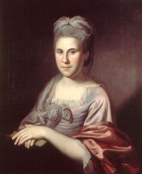 Fru Ann Borden Hopkinson (1746-1827) 1775 eller 1778 av Charles Willson Peale