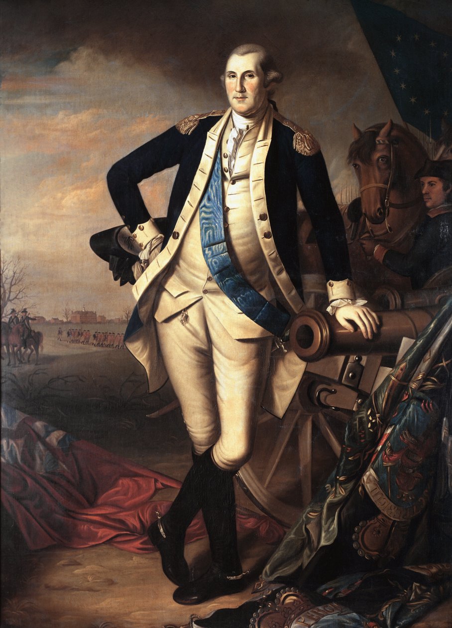 Portrett av George Washington etter slaget ved Princeton, 3. januar av Charles Willson Peale