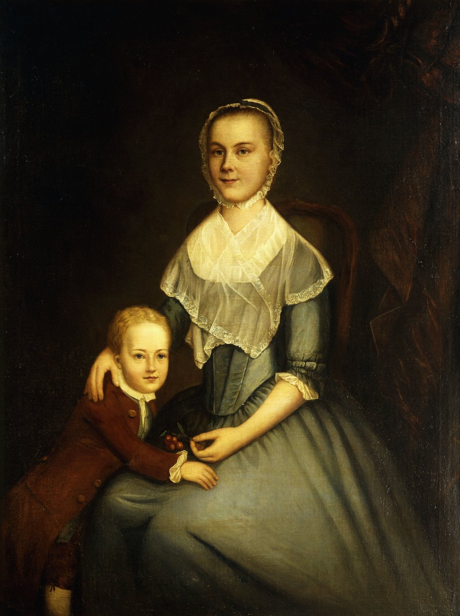 Portrett av fru Arbuckle og sønn, av Charles Willson Peale