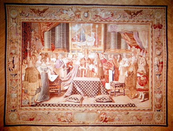 Ekteskapet til Ludvig XIV og hans kusine Maria Theresia av Spania av Charles after Le Brun