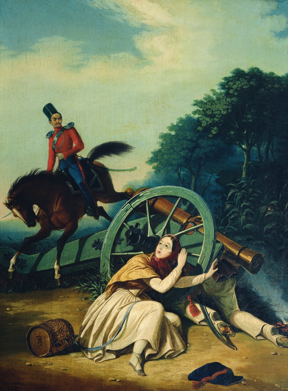 Scene fra den fransk-russiske krigen i 1812, 1830-årene av Charles de Hampeln