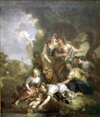 Moses reddet fra vannet av Charles de Lafosse