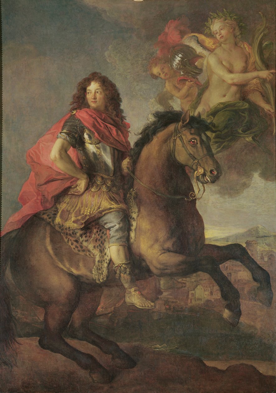 Portrett av Armand Jean Vignerot, Duc de Richelieu ved beleiringen av Castellamare i 1647 av Charles de la Fosse