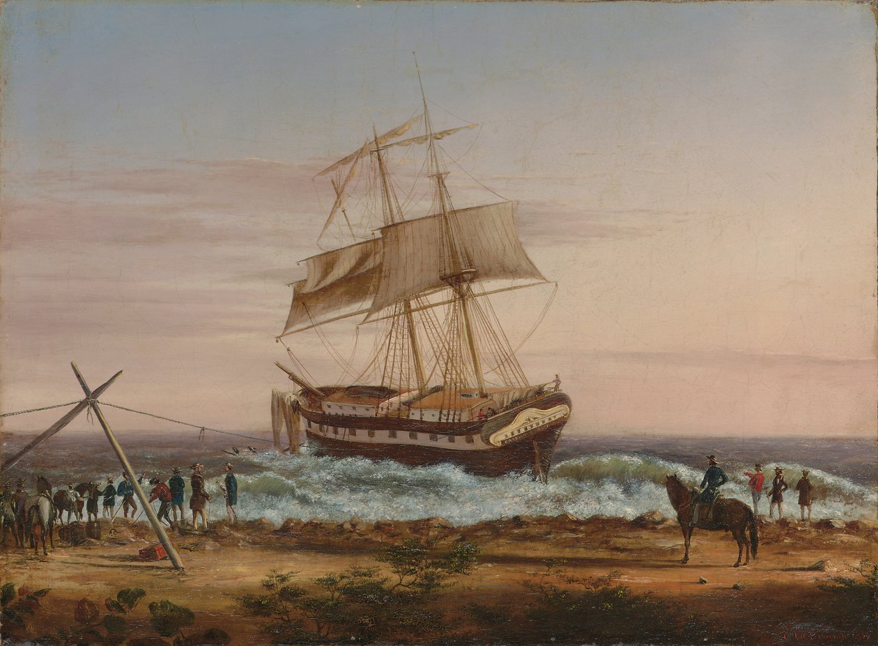 Det kaspiske hav gikk på grunn av Charles de Wolfe Brownell
