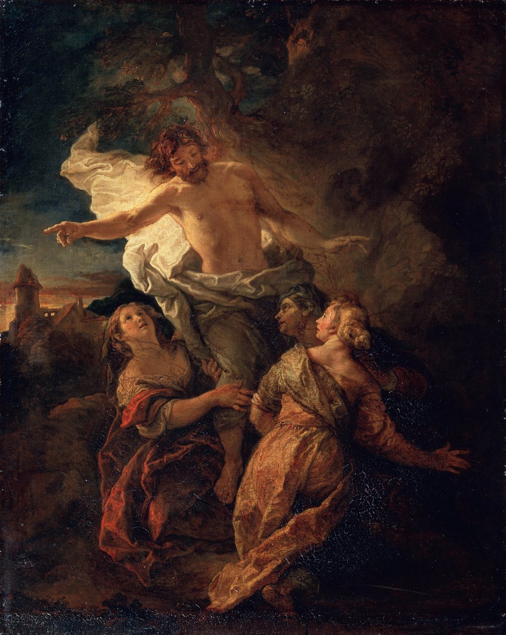 Kristus og de hellige kvinner, tidlig på 1680-tallet av Charles de la Fosse