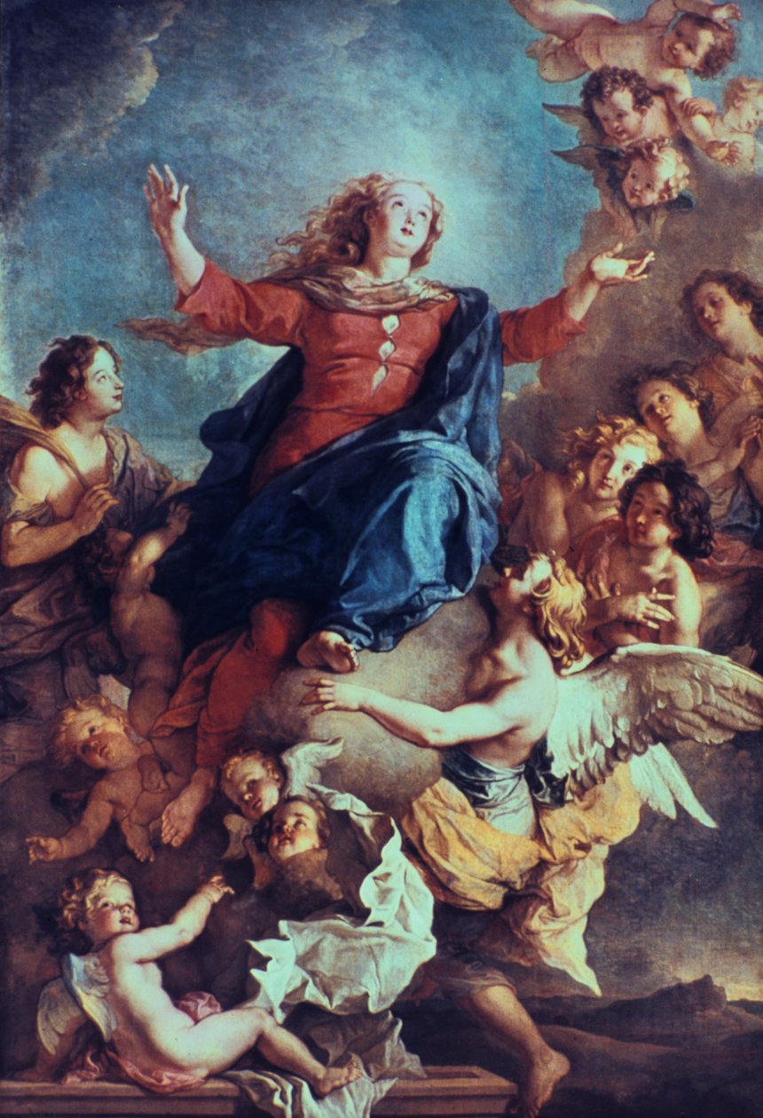 The Assumption of the Virgin, 1600-tallet av Charles de la Fosse