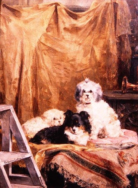 Skuespillerne i vingene, hviler mellom aktene av Charles van den Eycken