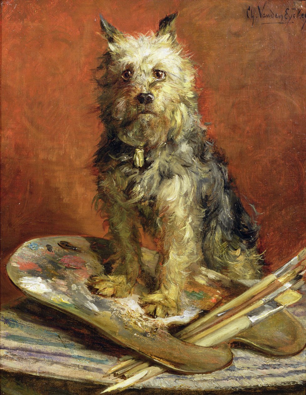 Kunstnerens hund av Charles van den Eycken