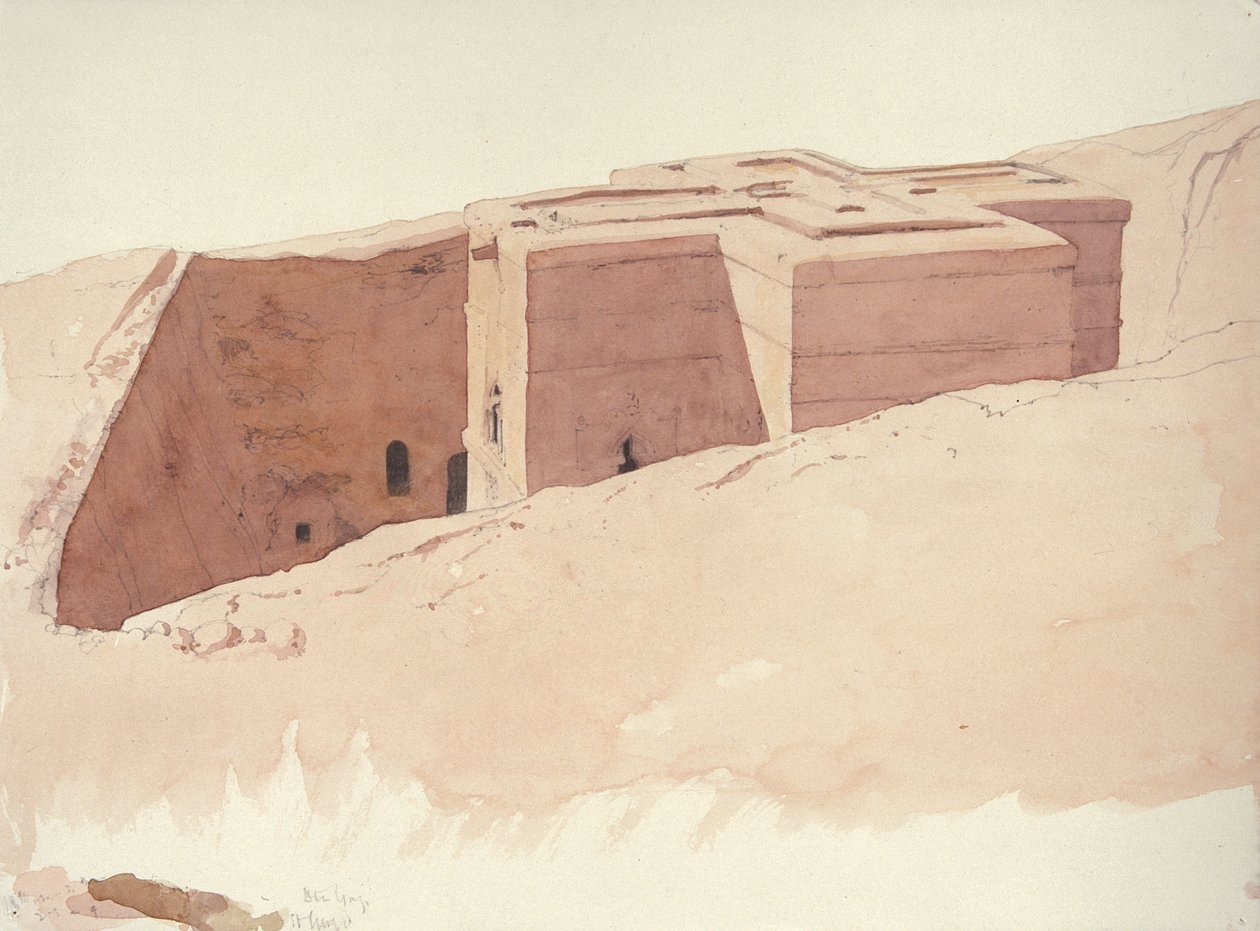 Giorgis I, Lalibela, Etiopia, 1996 (wc på papir) av Charlie Millar
