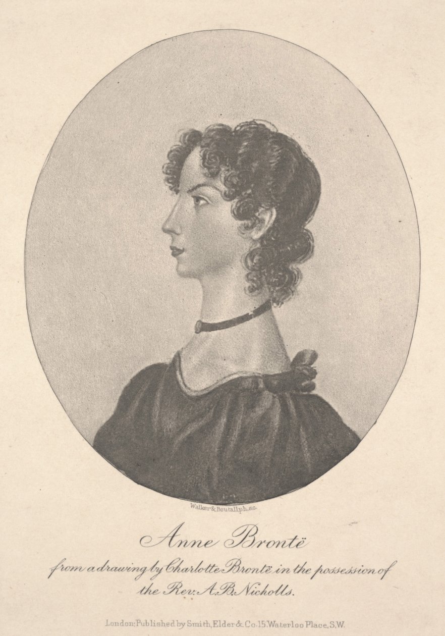 Anne Brontë, gravert av Walker & Boutall, ca. 1836-49 (gravering) av Charlotte Bronte