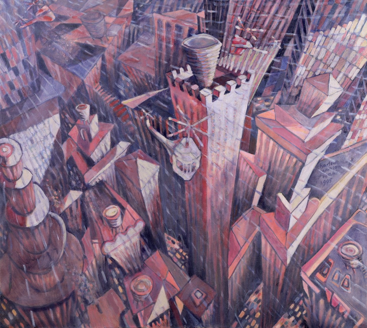 Downtown Manhattan Hailstorm, 1995 av Charlotte Johnson Wahl