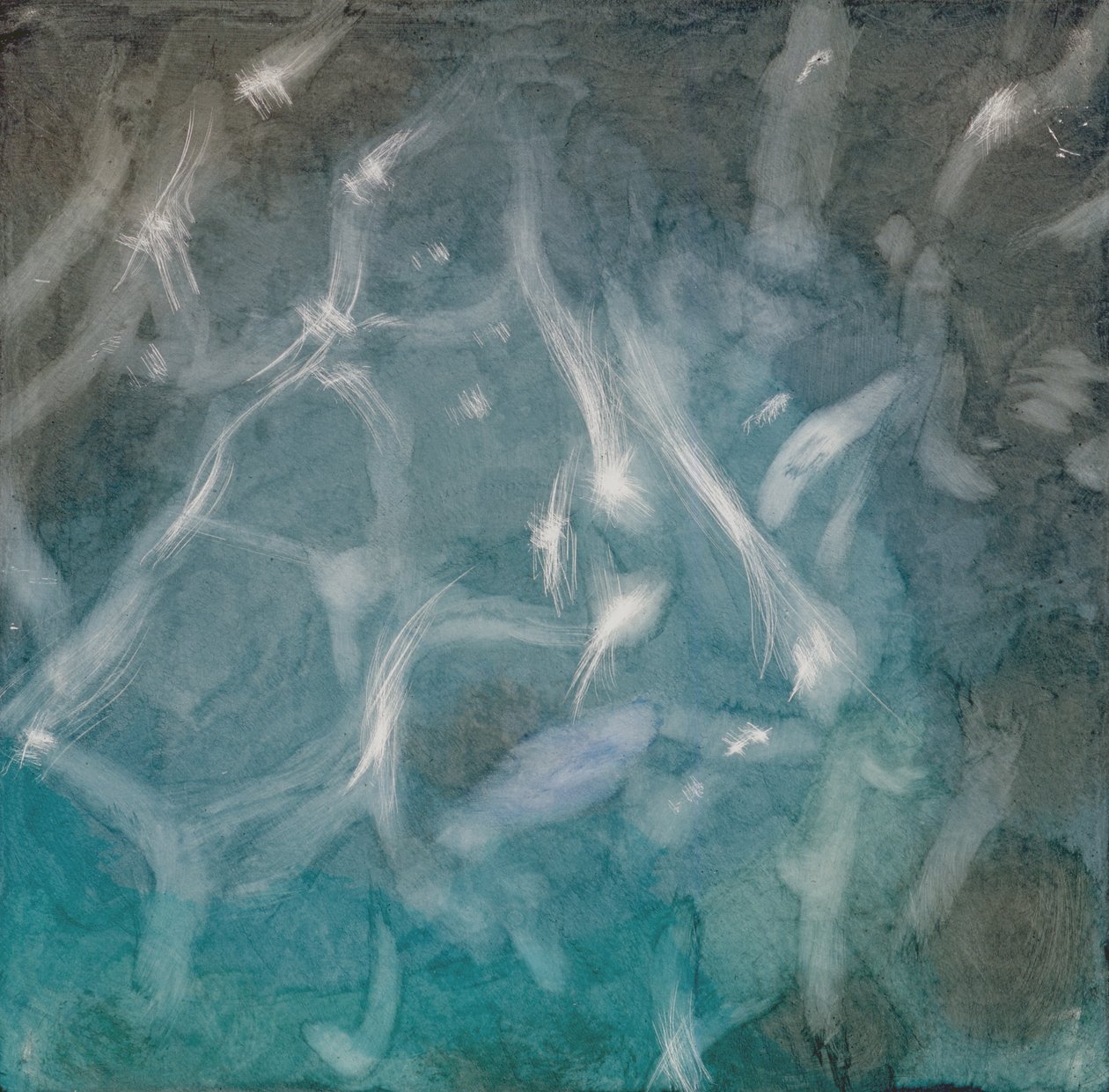 Aqua Marine, 2000 (olje på gesso) av Charlotte Johnstone
