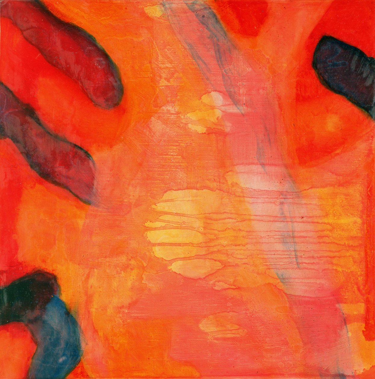 Clown Fish II, 1997 (olje og glasur på gessobrett) av Charlotte Johnstone