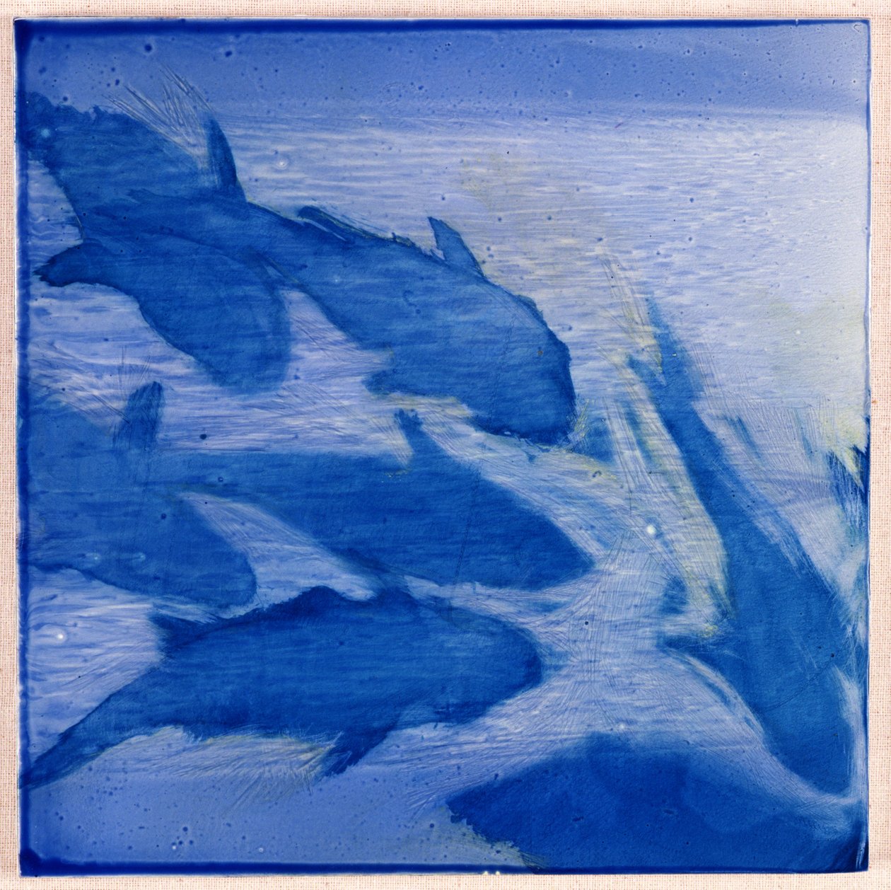 Damsels I, 2000 (olje på gesso) av Charlotte Johnstone