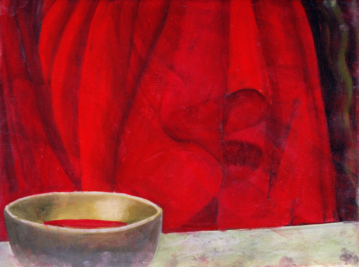 Skinnende rød, 2003 av Charlotte Moore