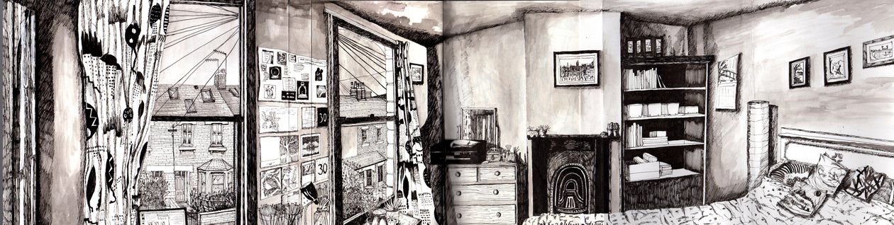 Soverom Panorama, 2021 av Charlotte Orr